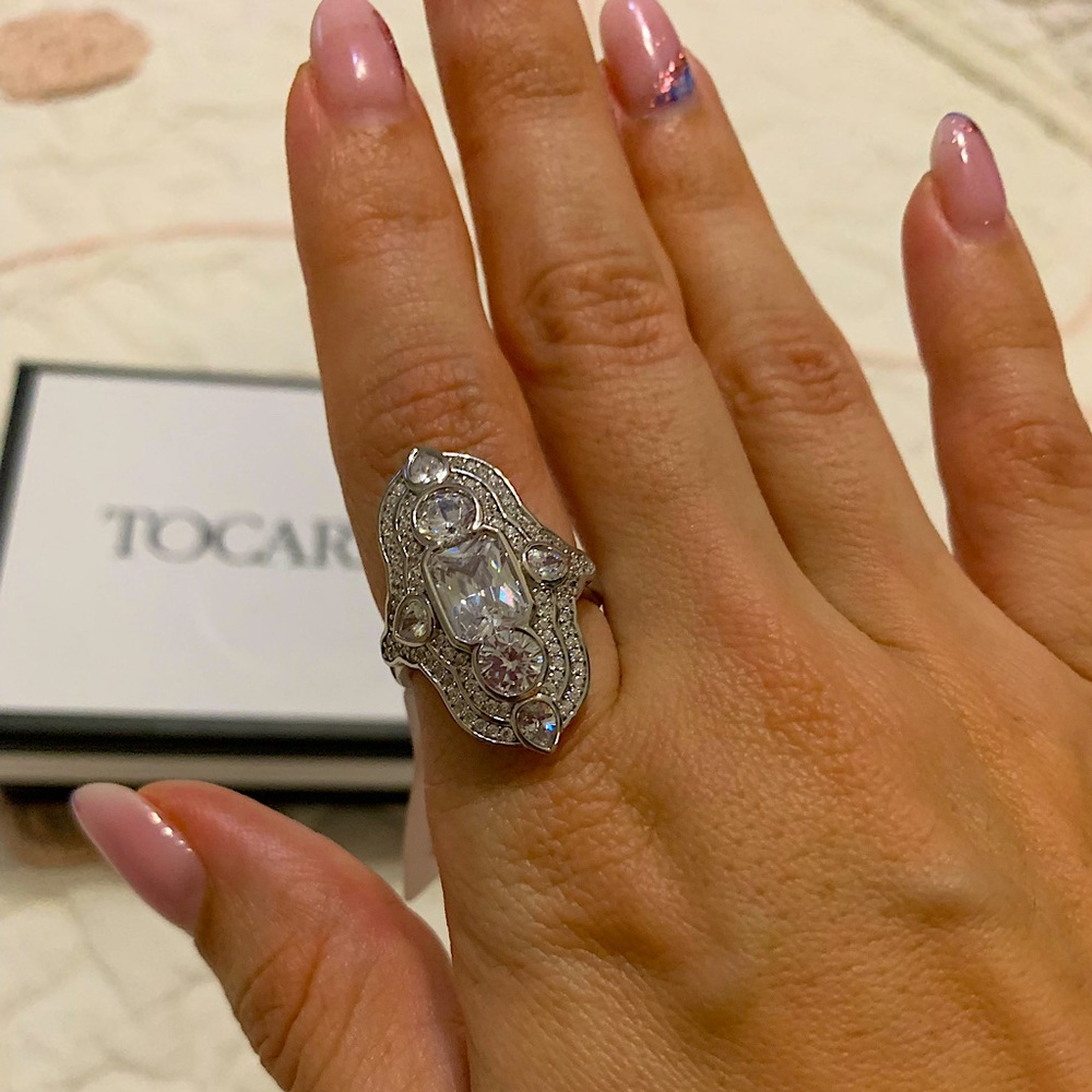Tocara Silver DiAmi® size 7 ring